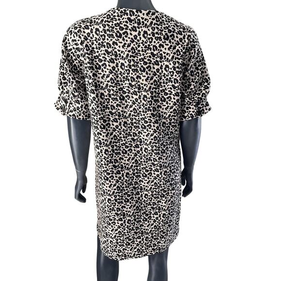 Karen Kane Cheetah Print Dress Size Small S Sheath Dress Animal Print V Neck - Picture 2 of 8